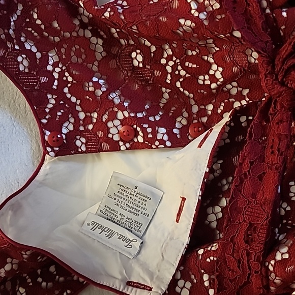 Jona Michelle Red Lace Party Dress Size 5, Girls - Picture 7 of 7